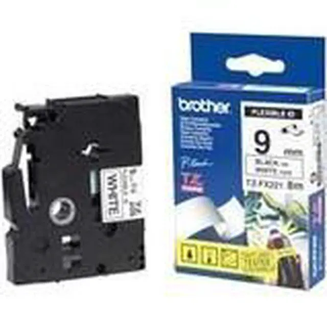 Alt view image 7 of 7 - Brother Label Tape Cartridge Black/White Wire Marking TZeFX221