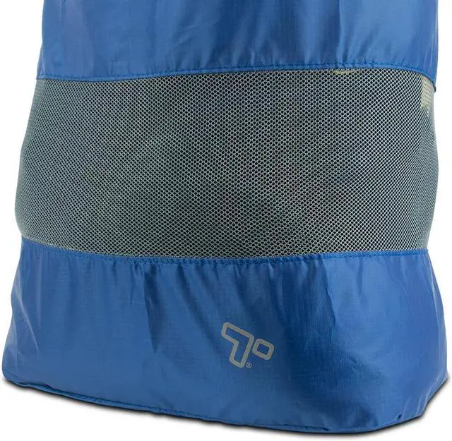 Alt view image 8 of 13 - Travelon Lightweight Nylon and Mesh Drawstring Storage Travel Laundry Bag Blue