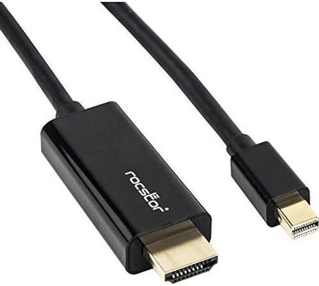 Alt view image 6 of 17 - Rocstor Y10C196-B1 6Ft Mini Displayport To Hdmi M/M 4Kx2K 30Hz Cable Black