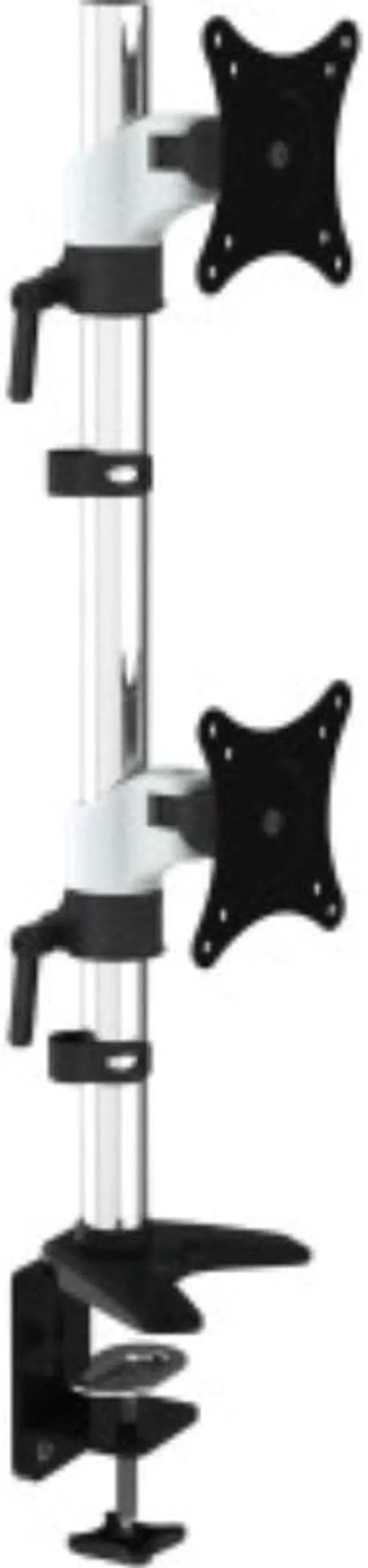 Alt view image 8 of 8 - Amer Mounts Hydra HYDRA2V Desk Mount for Monitor - White, Black, Chrome