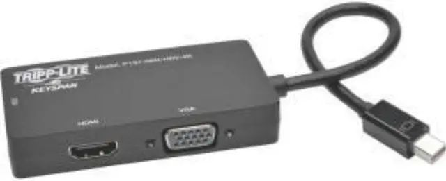 Alt view image 10 of 16 - Tripp Lite 6In Mini Displayport To Vga / Dvi / Hdmi Adapter Converter 4Kx 2K 6"