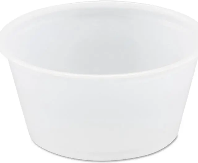 Main image of SOLO Polystyrene Portion Cups 2oz Translucent 250/Bag 10 Bags/Carton P200N