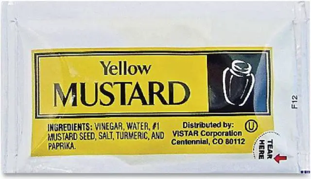 Main image of Condiment Packets Mustard 0.16 oz Packet 200/Carton PPIVENL065