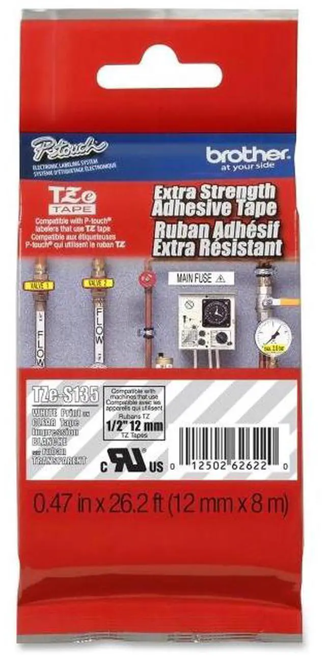 Alt view image 3 of 7 - Brother TZe-S135 Extra Strength Label Tape
