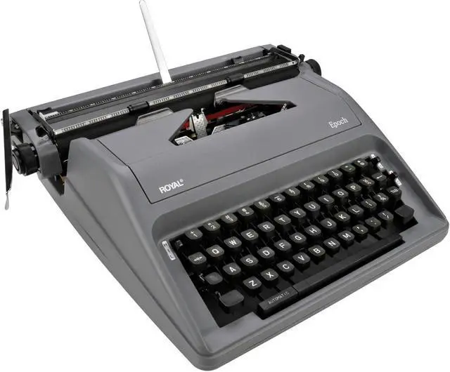 Alt view image 4 of 5 - Royal 79103Y EPOCH Manual 88-Character Typewriter, Gray