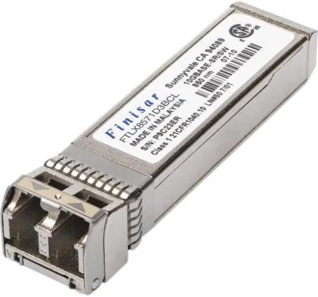 Alt view image 3 of 10 - Finisar FTLX8574D3BCL 850Nm Vcsel, Pin, 10Gbase-Sr/Sw, 1200-Mx-Snl-I, 10.5 Gb/S Multi-Rate Transceive