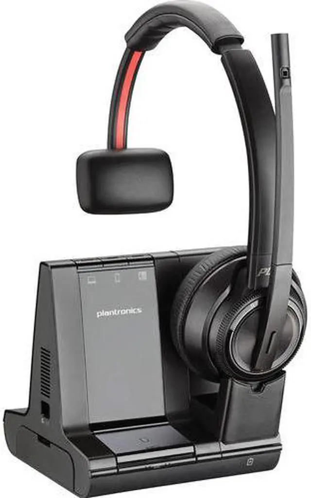 Alt view image 4 of 7 - Poly Savi 8200 Series Wireless Dect Headset System (Plantronics), Black