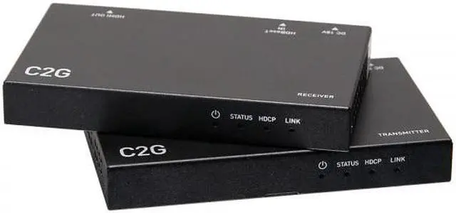 Alt view image 2 of 9 - C2G HDMI® HDBaseT Extender over Cat Box Transmitter to Box Receiver - 4K 60Hz (C2G30010)