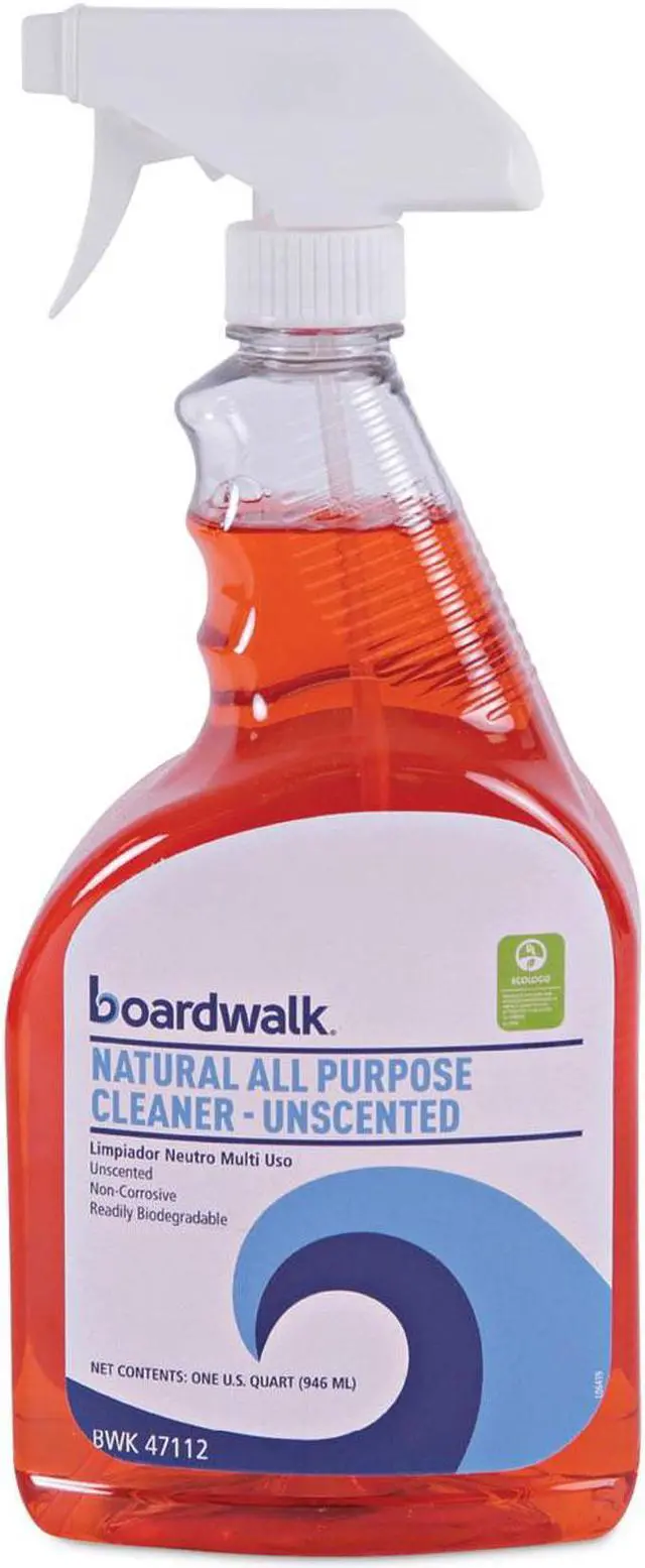 Alt view image 2 of 4 - Boardwalk BWK47112EA Natural All Purpose Cleaner, Unscented, 32 oz. Spray Bottle