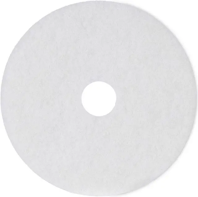 Alt view image 9 of 10 - Standard 18-Inch Diameter Polishing Floor Pads, White, 5/Carton BWK4018WHI
