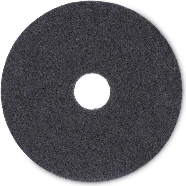 Alt view image 2 of 3 - Boardwalk PAD 4016 BLA Standard Diameter Stripping Floor Pads, 16", Black (Pack of 5)