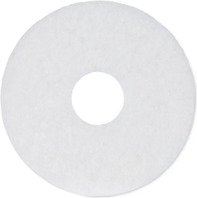 Alt view image 7 of 13 - Polishing Floor Pads, 12" Diameter, White, 5/Carton 4012WHI