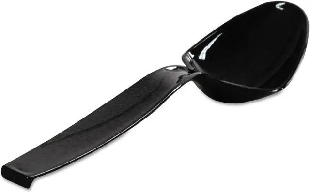 Alt view image 2 of 5 - WNA WNA A7SPBL Serving Plastic Spoon 9", Black, Pk144
