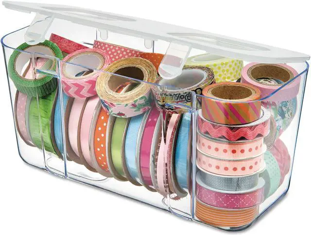 Alt view image 2 of 9 - Medium Caddy Organizer Compartment-Clear
