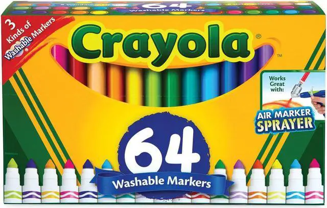 Alt view image 12 of 20 - Crayola 64ct Marker Collection