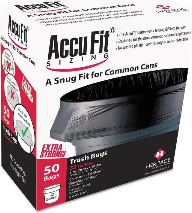 Alt view image 3 of 4 - Heritage AccuFit Can Liner 50 BG/BX