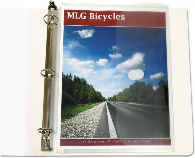 Alt view image 14 of 20 - C-Line Poly Binder Pockets, 11 1/2 X 9 1/4, Clear, 5/Pack 57537