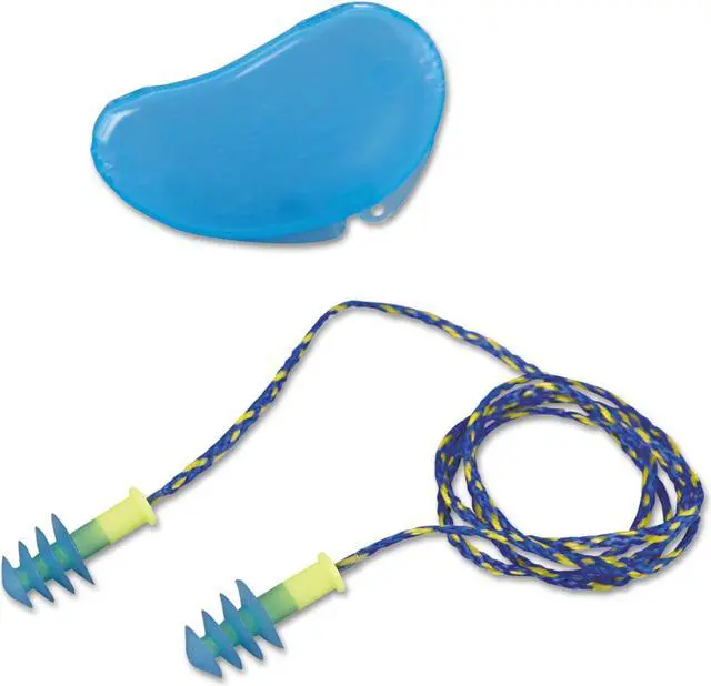 Alt view image 2 of 14 - HONEYWELL HOWARD LEIGHT FUS30-HP Reusable Corded Ear Plugs, Flanged Shape, 27