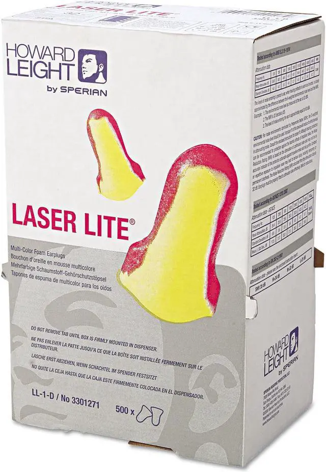 Alt view image 2 of 5 - Howard Leight by Honeywell LL-1 D Laser Lite Single-Use Earplugs Cordless 32NRR