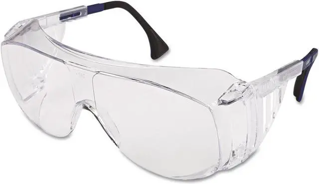 Alt view image 8 of 10 - Uvex 763-S0112 Ultraspec 2001 OTG Safety Eyewear, Clear/Black Frame, Clear Lens
