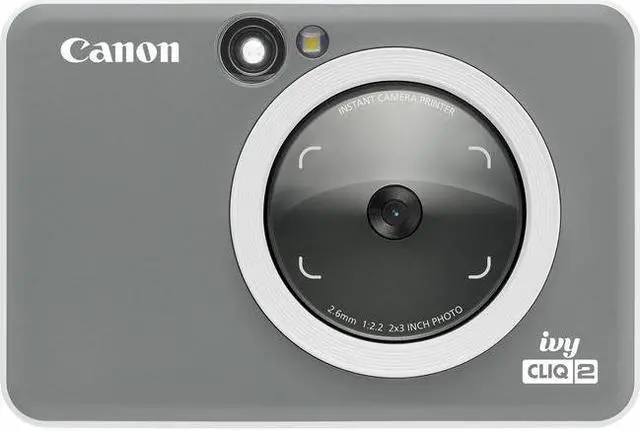 Alt view image 11 of 20 - Canon IVY CLIQ2 Instant Camera Printer, Charcoal, Matte #4520C003