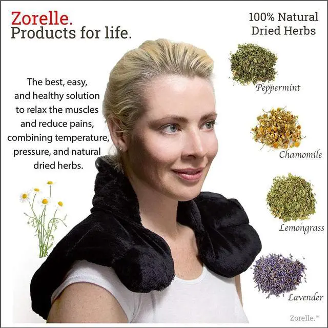 Alt view image 6 of 7 - ZORELLE Heating Pad for Neck and Shoulders: Heated Neck Wrap & Compress Therapy