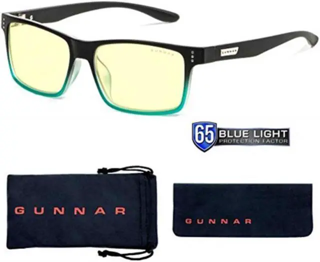 Alt view image 6 of 6 - Gunnar Cruz Amber Lens Block Blue Light Onyx-Teal Eyewear