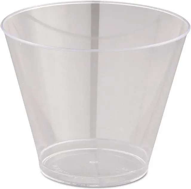 Alt view image 3 of 6 - WNA Comet Smooth Wall Tumblers 9oz Clear Squat 25/Pack 20 Packs/Carton T9S