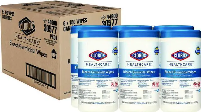 Alt view image 16 of 17 - Germicidal Wipes, 6 X 5, Unscented, 150/Canister
