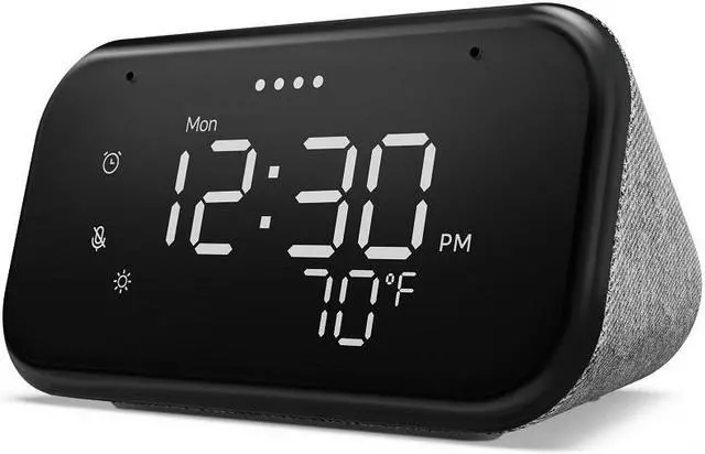 Alt view image 9 of 11 - Lenovo ZA740005US SmartClock Essential Luna
