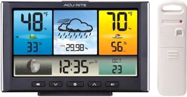 Main image of AcuRite 02098 Digital Wireless Weather Monitoring Station / Weather Clock