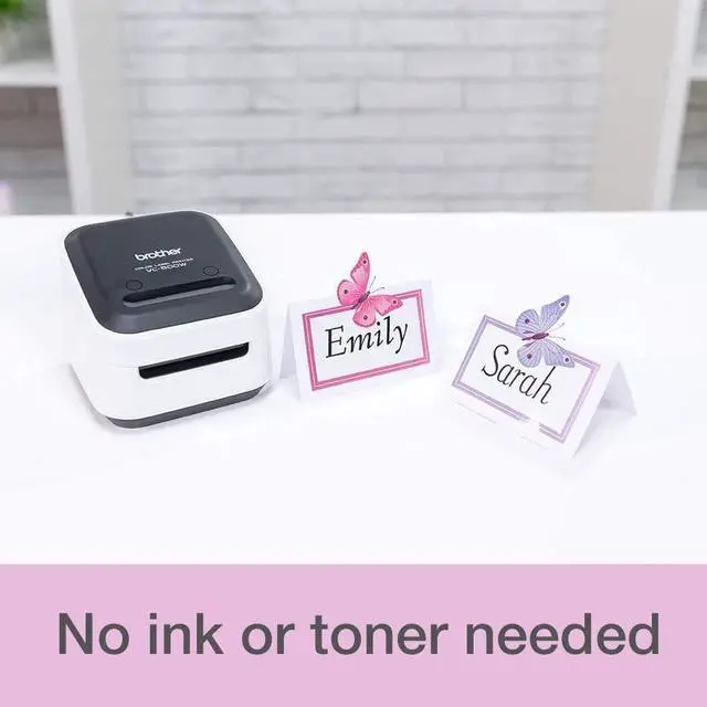 Alt view image 15 of 20 - Brother VC500W Wireless Compact Color Label & Photo Printer