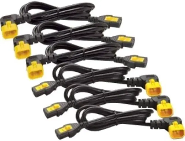 Alt view image 10 of 12 - POWER CORD KIT (6 EA), LOCKING, C13 TO C14 (90 DEGREE), 0.6M, NORTH AMERICA