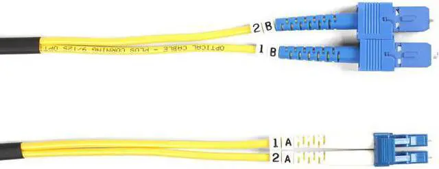 Main image of Black Box FOSM-001M-SCLC Box Single-Mode Value Line Patch Cable, Sc-Lc, 1-M (3.2-Ft.) - Fiber Optic For Network Device - 3.28 Ft - 2 X Sc Male Network - 2 X Lc Male Network - Yellow