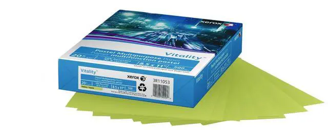 Alt view image 11 of 11 - Xerox Vitality Pastel Multipurpose Paper 8 1/2 x 11 Yellow 500 Sheets/RM 3R11053