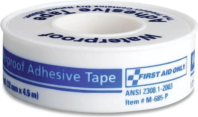 Main image of Waterproof-Adhesive Medical Tape 1" Core 1" x 15 ft White 730015