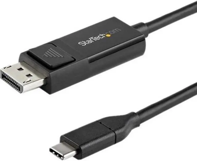 Alt view image 4 of 4 - StarTech.com 6.6 ft. (2 m) USB C to DisplayPort 1.2 Cable - Bidirectional - 4K 60Hz - Thunderbolt 3 - USB Type C Adapter Cable (CDP2DP2MBD)