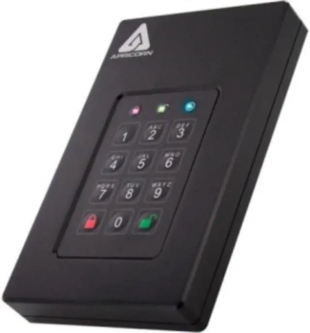 Alt view image 10 of 18 - APRICORN MASS STORAGE AFL3-1TB 1TB AEGIS FORTRESS L3 USB 3.0