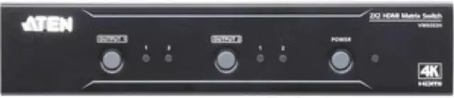 Alt view image 4 of 8 - ATEN VM0202H 2x2 4K HDMI Matrix Switch