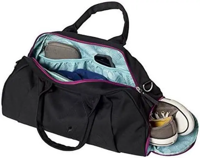 Alt view image 3 of 5 - Haiku Womens Passage Eco Travel Shoulder Tote Duffle Daypack Overnight Bag Black