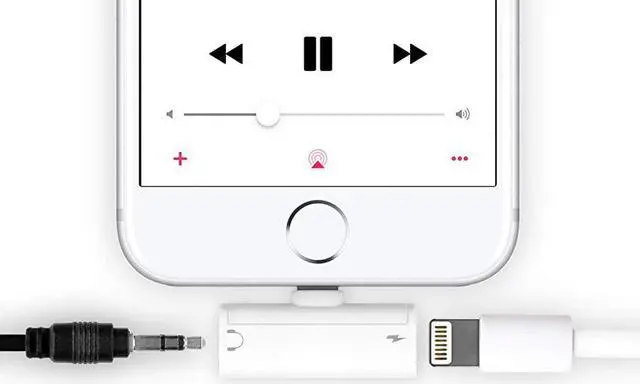 Alt view image 5 of 8 - Aluratek Lightning + 3.5 mm Adapter For iPhone/iPad - 1 x Lightning Male Proprietary Connector - 1 x Lightning Female Proprietary Connector, 1 x Mini-phone Female Stereo Audio