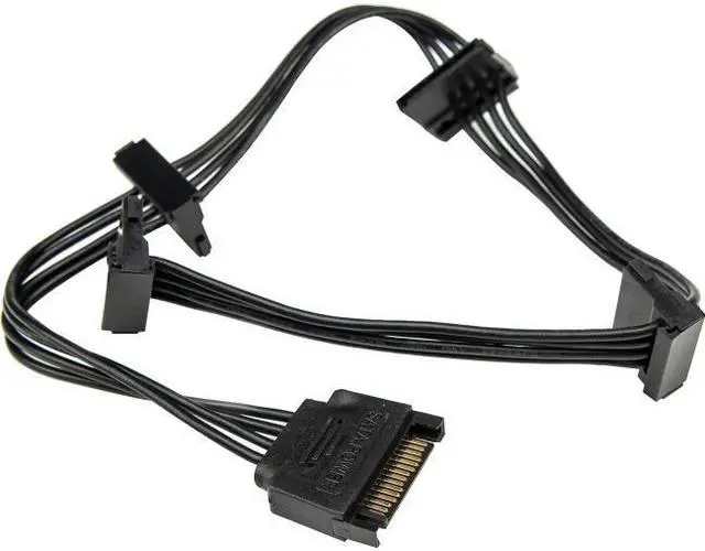 Alt view image 10 of 11 - Rocstor Splitter Cord - for Hard Drive, Solid State Drive, Optical Drive - Black
