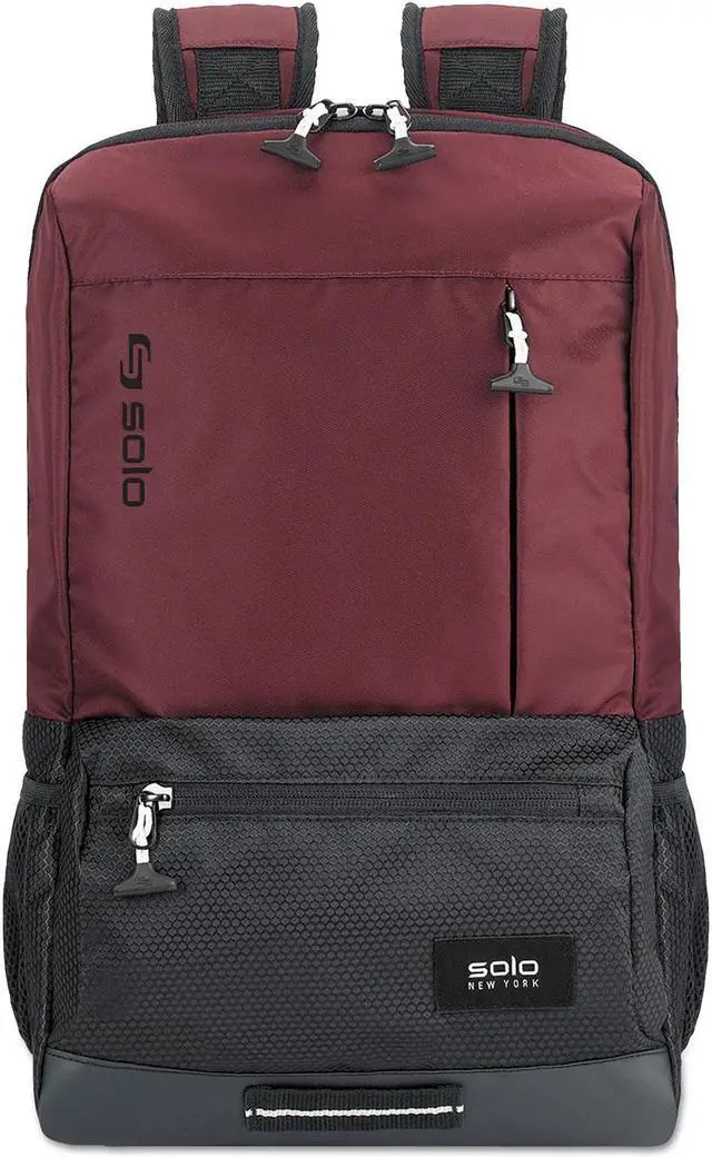 Alt view image 2 of 3 - Solo Draft Backpack 6.25" x 18.12" x 18.12" Nylon Burgundy VAR70160