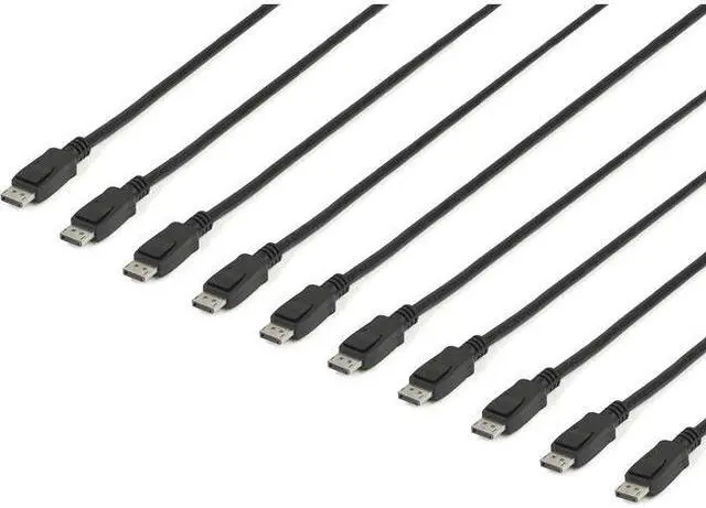 Alt view image 2 of 3 - StarTech.com 15 ft / 4.6 m DisplayPort Cable with Latches Multipack 10 Pack DisplayPort 1.2 Cable 4K Male DP Cord DISPLPORT15L10PK