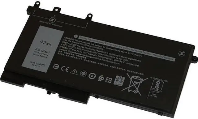 Alt view image 2 of 3 - V7 Replacement Battery for Selected Dell Laptops 3DDDGV7