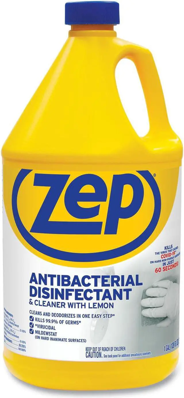 Alt view image 7 of 11 - Zep Antibacterial Disinfectant & Cleaner with Lemon - 1 gal.
