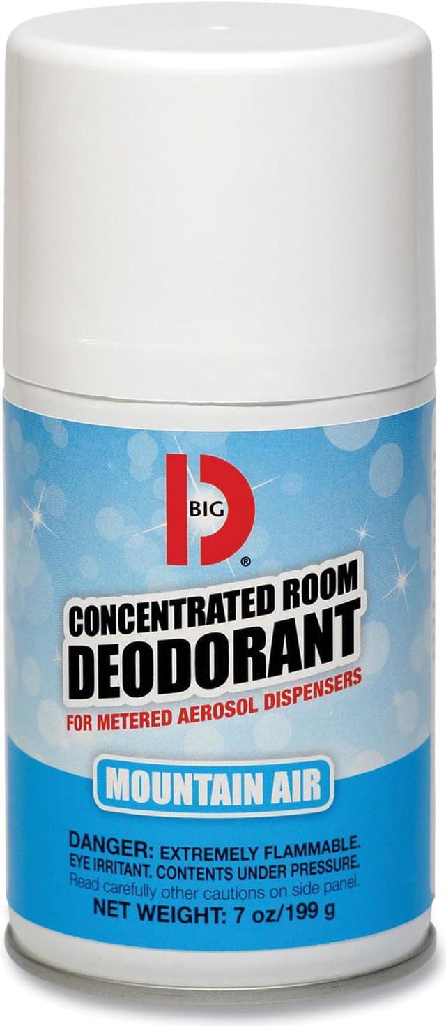Metered Concentrated Room Deodorant, Mountain Air Scent, 7 oz Aerosol Spray, 12/Carton