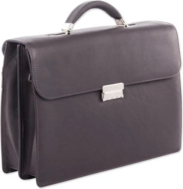 Alt view image 3 of 4 - Swiss Mobility Brown Milestone Briefcase, Holds Laptops, 15.6", 5" x 5" x 12" Model 49545802SM
