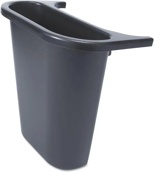 Alt view image 8 of 8 - RUBBERMAID FG295073BLA 1 gal Rectangular Polyethylene Recycling Bin , Black