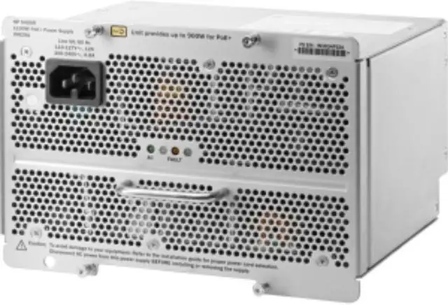 Alt view image 6 of 6 - HPE 5400R 1100W PoE+ zl2 Power Supply - 1.10 kW - 120 V AC, 230 V AC